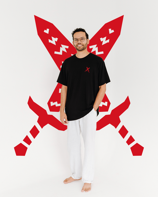 Camiseta Preta de Ogum para Umbanda – Linha Tech com Conforto