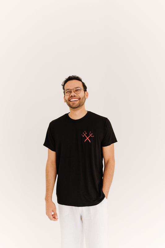 Camiseta Preta de Exu e Pomba Gira para Umbanda – Linha Tech com Conforto