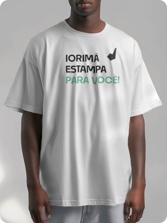 Camiseta Oversized Branca Personalizada para Terreiro - Algodão Pima e Conforto Máximo