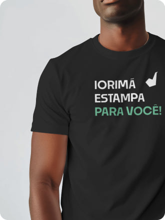 Camiseta Basic Preta Personalizada para Terreiro - Algodão Pima e Conforto Máximo