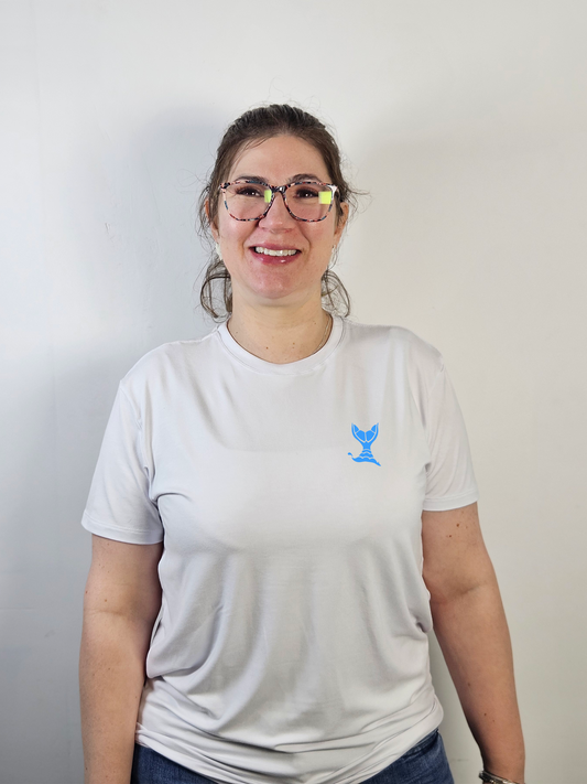 Camiseta de Iemanjá Tech Branca - Viscose e Conforto Máximo para Umbandistas