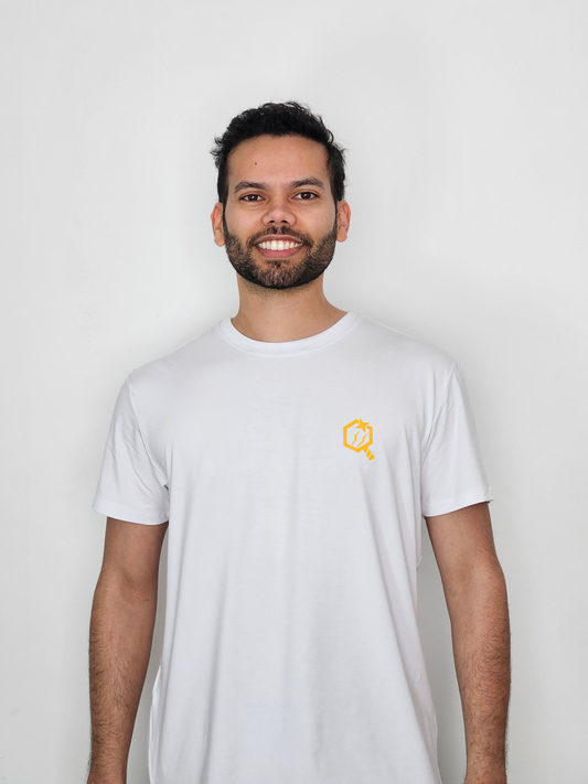 Camiseta de Oxum Tech Branca - Viscose e Conforto Máximo para Umbandistas